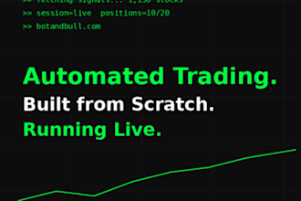 develop automated stock trading bot, webull bot, etoro bot, robinhood bot