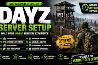 build dayz server setup, dayz mod, dayz script, dayz assets, dayz clothing