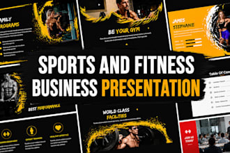 design sports event sponsorship proposal deck and fitness business presentation