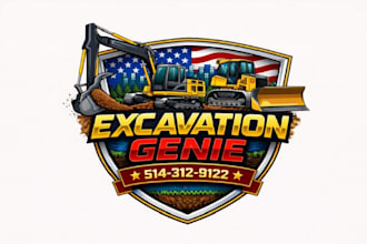 create exclusive and marvelous excavation logo design