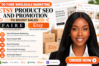 do faire wholesale marketing, etsy product seo and promotion to boost sales