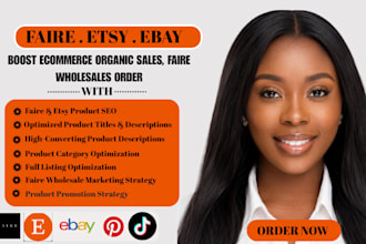 do faire wholesale marketing, etsy product seo and promotion to boost sales