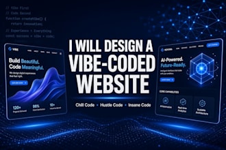 design a vibe coded website