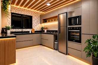 create 2d drawing for kitchen cabinet walk in closet wardrobe with 3d rendering