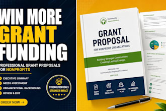 write nonprofit grant proposals and conduct grant research