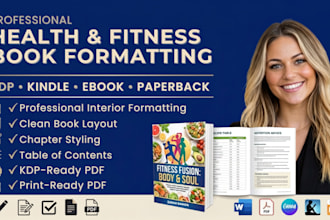 format health fitness book for KDP ebook formatting paperback formatting