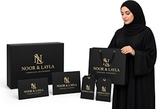design luxury abaya logo and modest fashion brand identity