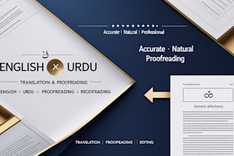 do urdu manual translation and proofreading