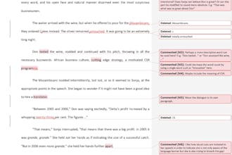copyedit and proofread your fictional novel