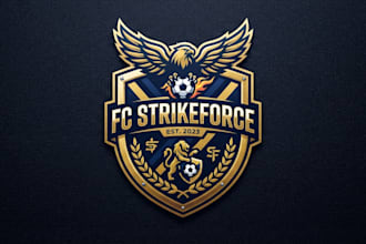 design a powerful soccer logo for your team