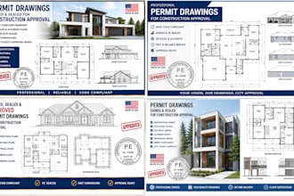 permit drawings sign seal plans for construction approval