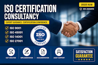 provide iso 9001, iso 45001, iso 14001, iso 27001 certification consultancy