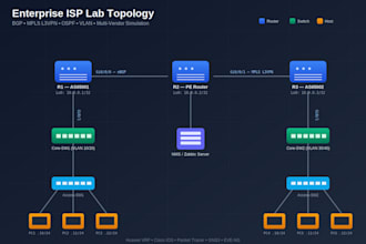 configure routers switch and design your network topology