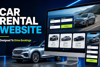 design and develop a professional car rental website