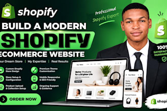 build shopify ecommerce website build modern shopify store