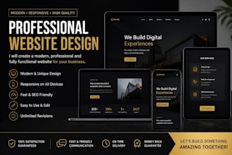 create a professional website