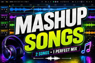 create smooth dj transitions or mashups for your two songs