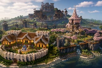 create minecraft survival builder, creative builds and castles builds