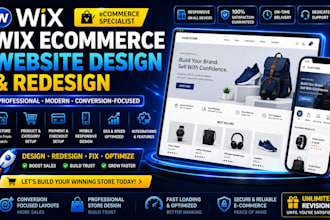 design wix ecommerce website, redesign wix ecommerce website, wix website design
