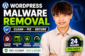 fix hacked wordpress website and secure it