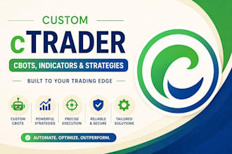 build custom ctrader cbots, indicators and strategies