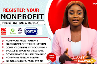file 501c3 nonprofit registration, tax exemption bylaws, ein 501c3 reinstatement