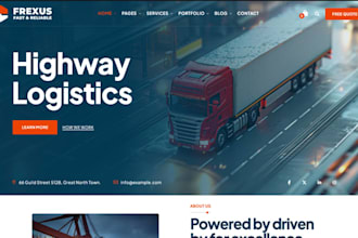 design freight forwarding website 3pl customs brokerage cargo company website
