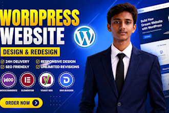 design and develop a professional wordpress website and blog
