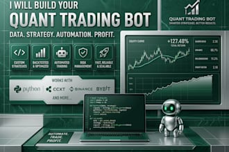 develop automated algo trading quant trading bot, quant bot, quant automation