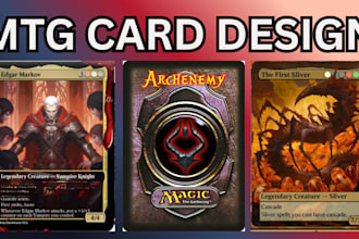 create custom mtg card mtg artwork alter tokens tcg illustration commander cards