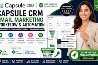 capsule crm emaail marketing workflow newsletter automation campaign setup form