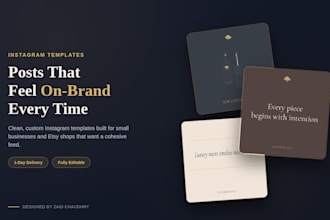 design instagram post templates for your small business