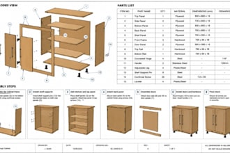 create product assembly instructions, guides and mechanical manual