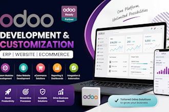 develop odoo erp, odoo website odoo ecommerce and custom modules