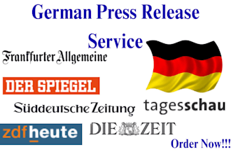 write and distribute germany press release to top german news outlets