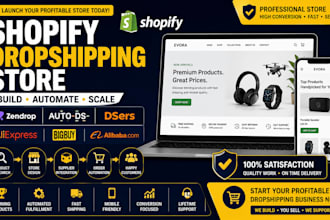 shopify dropshipping store via zendrop autods dsers bigbuy aliexpress