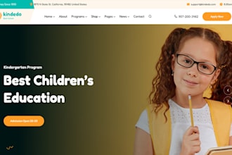 design wix daycare website preschool childcare nursery montessori school website