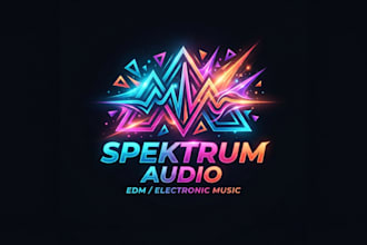 design an energetic edm logo for your brand