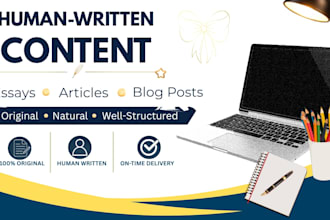 write original human written essay articles and blog posts