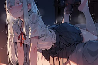 create custom anime ai art with poses and character design