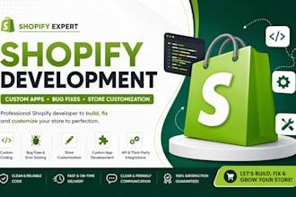 build custom shopify apps and integrate apis for your store