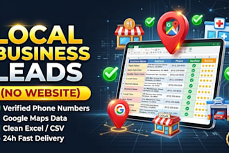 find local businesses without websites from google maps