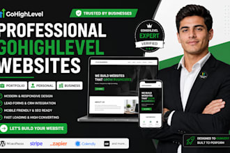 build gohighlevel portfolio website ghl personal ghl business