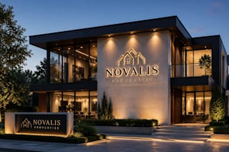 design a modern real estate logo