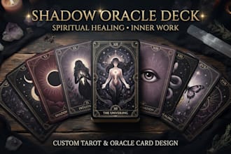 design a shadow oracle deck for spiritual healing and inner work