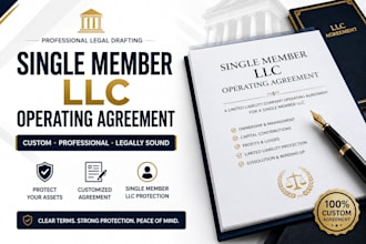 draft a professional single member llc operating agreement