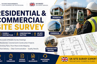 residential commercial floor existing plan construction mapping UK site survey