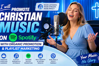 promote christian music on spotify with organic promotion and playlist marketing