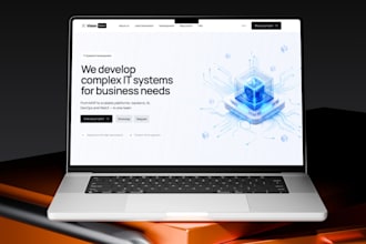 do professional hero section, landing page, website design marketing logic figma