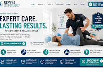 design wix physiotherapy website rehab clinic sports therapy orthopedic website